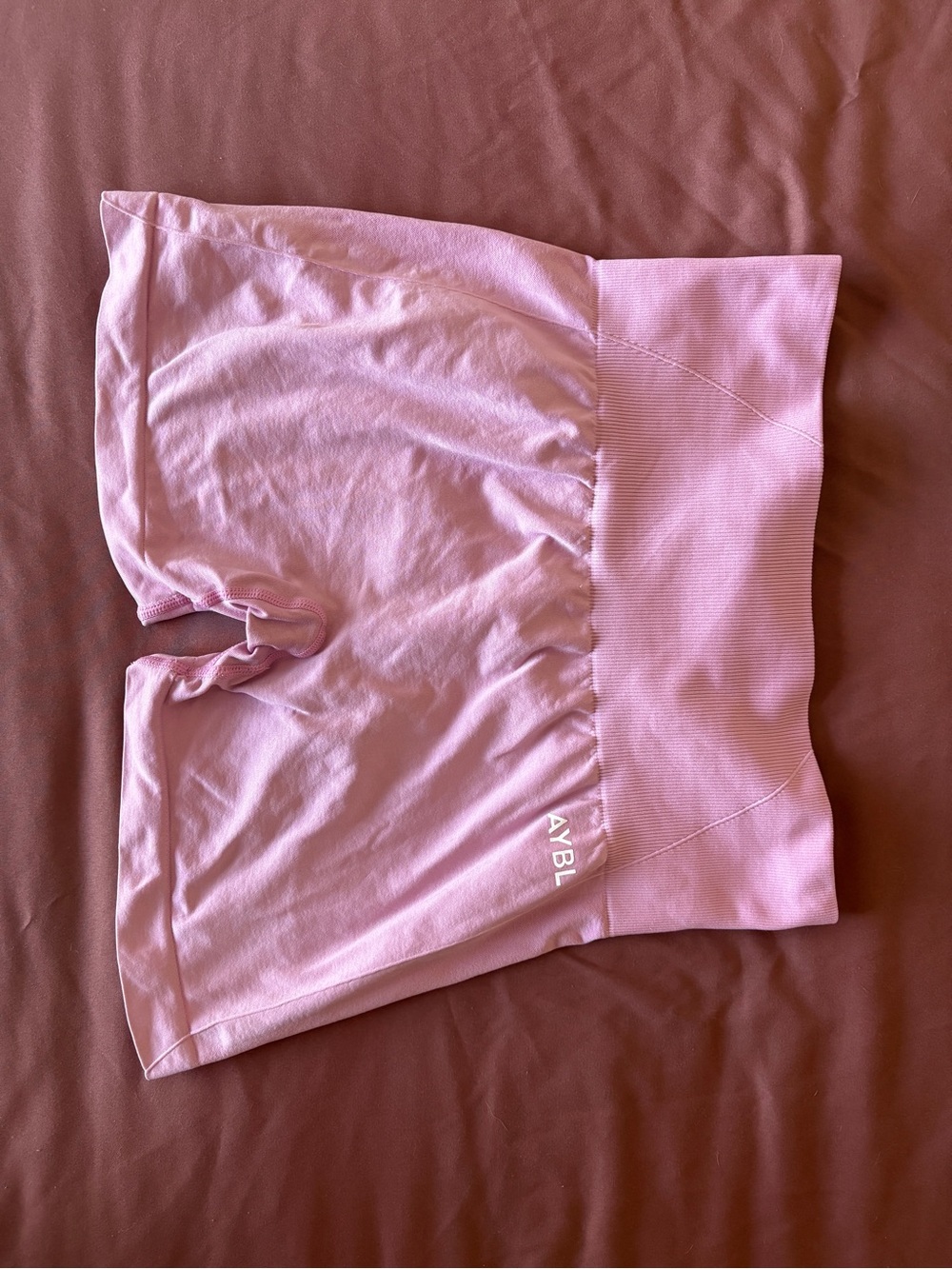 AYBL Soft Pink High-Rise Bike Shorts